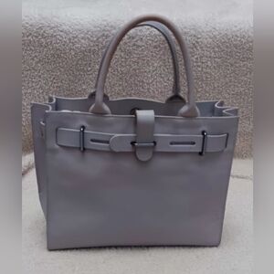 FURLA Greta Satchel Gray/Lavender